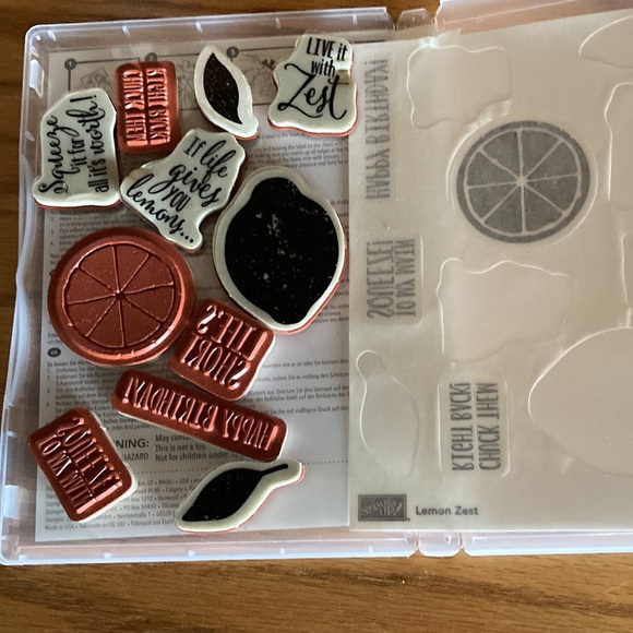 Stampin Up Lemon Zest Citrus Stamps Squeeze - Picture 2 of 3